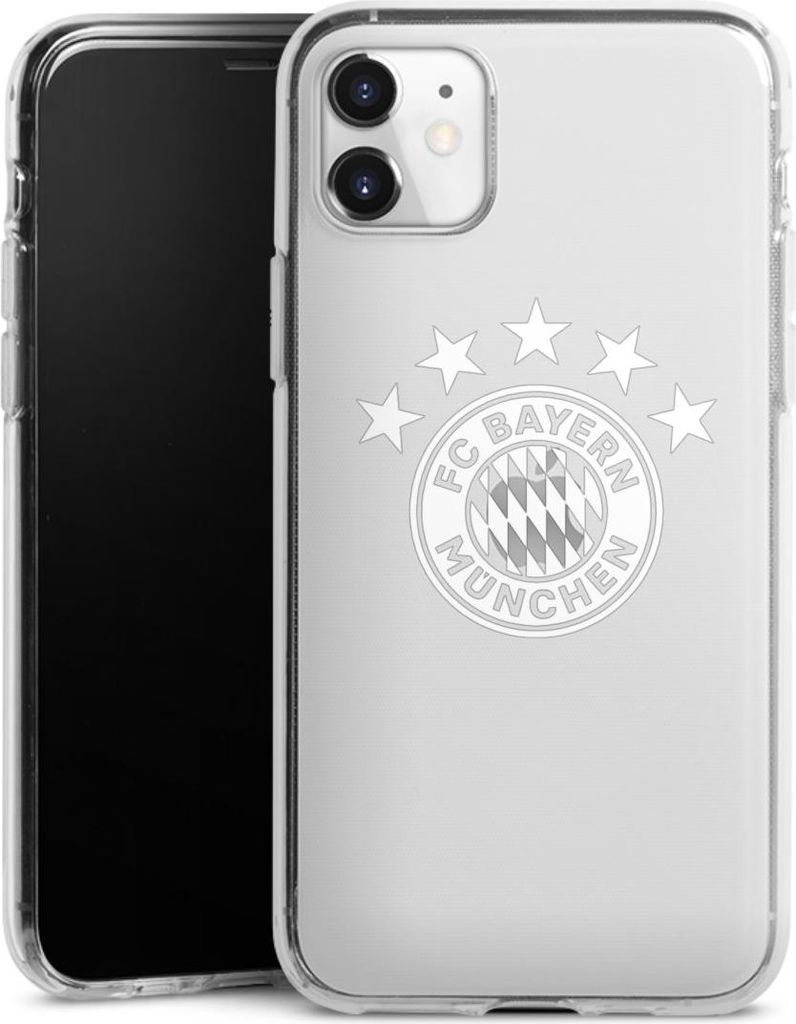 DeinDesign Handyhülle für Apple iPhone 11 Silikon Hülle Case Smartphone Schutzhülle FC Bayern München FCB transparent