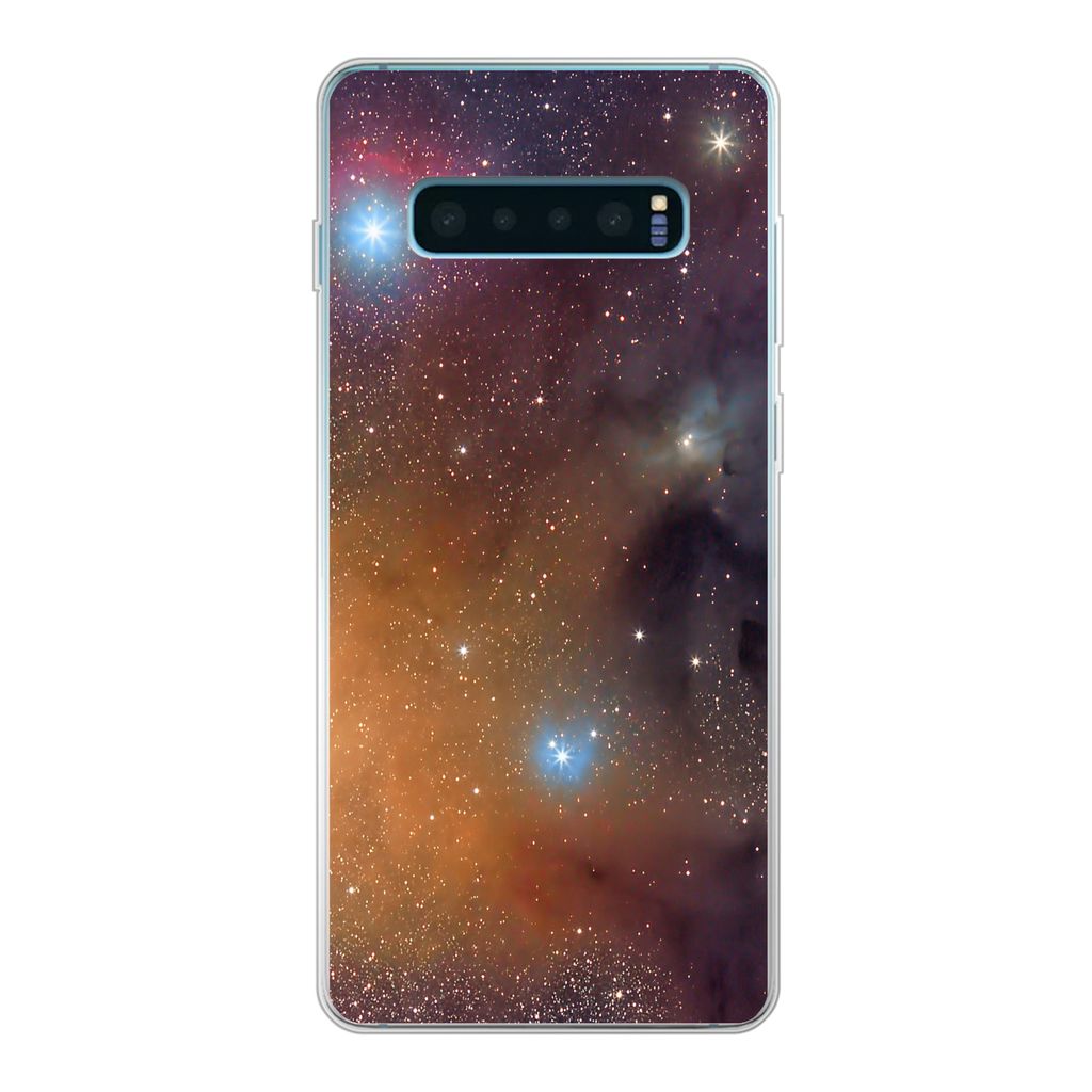 MuchoWow Handyhülle Schutzhülle Hülle für Samsung Galaxy S10 Lite Universum - Sterne - Farben - Jungen - Mädchen - Kinder Silikon Softcase H...