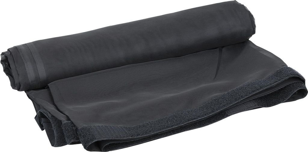 r Voile CS Vorhang, 55 g/m² Schwarz - 300 x 300 cm