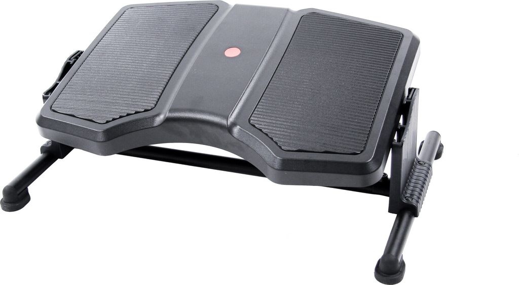 hjh OFFICE Fußablage für Büro, Schreibtisch Fußstütze PODI II Fußauflage ergonomisch, verstellbar, rutschfest