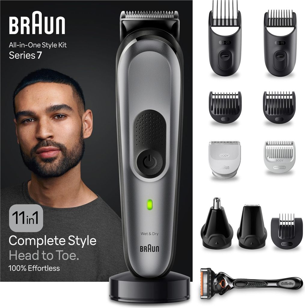 Maszynka do strzyżenia włosów i brody BRAUN AIO7440 447337 Zdjęcie produktu 8