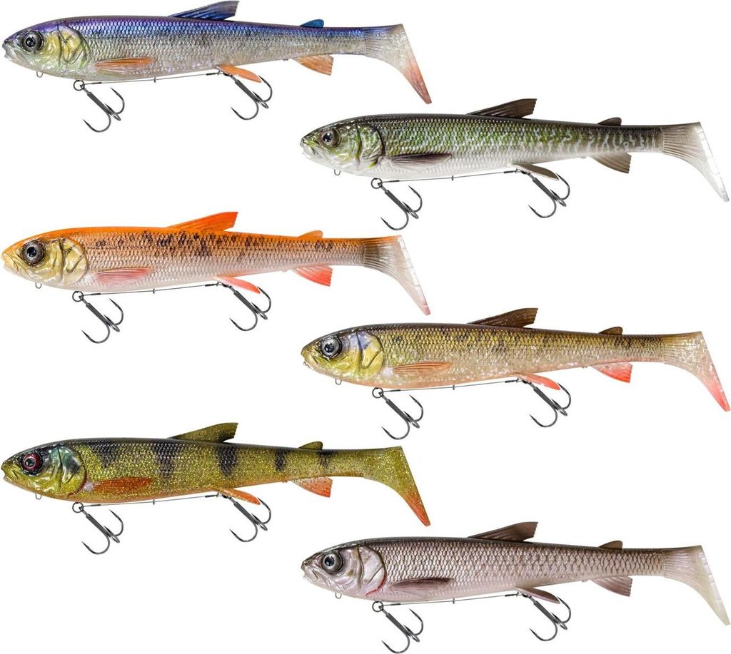 Savage Gear 3D Whitefish Shad XL 38cm 450g Moderat Sinking - Gummifisch, Farbe:Jack Pike