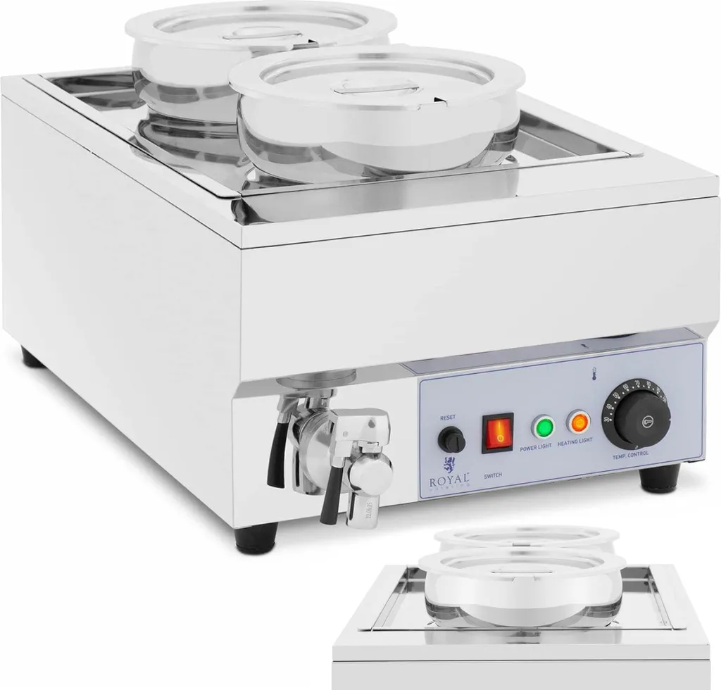 Chauffe-soupe professionnel 14L Royal Catering - Marmite bain-marie