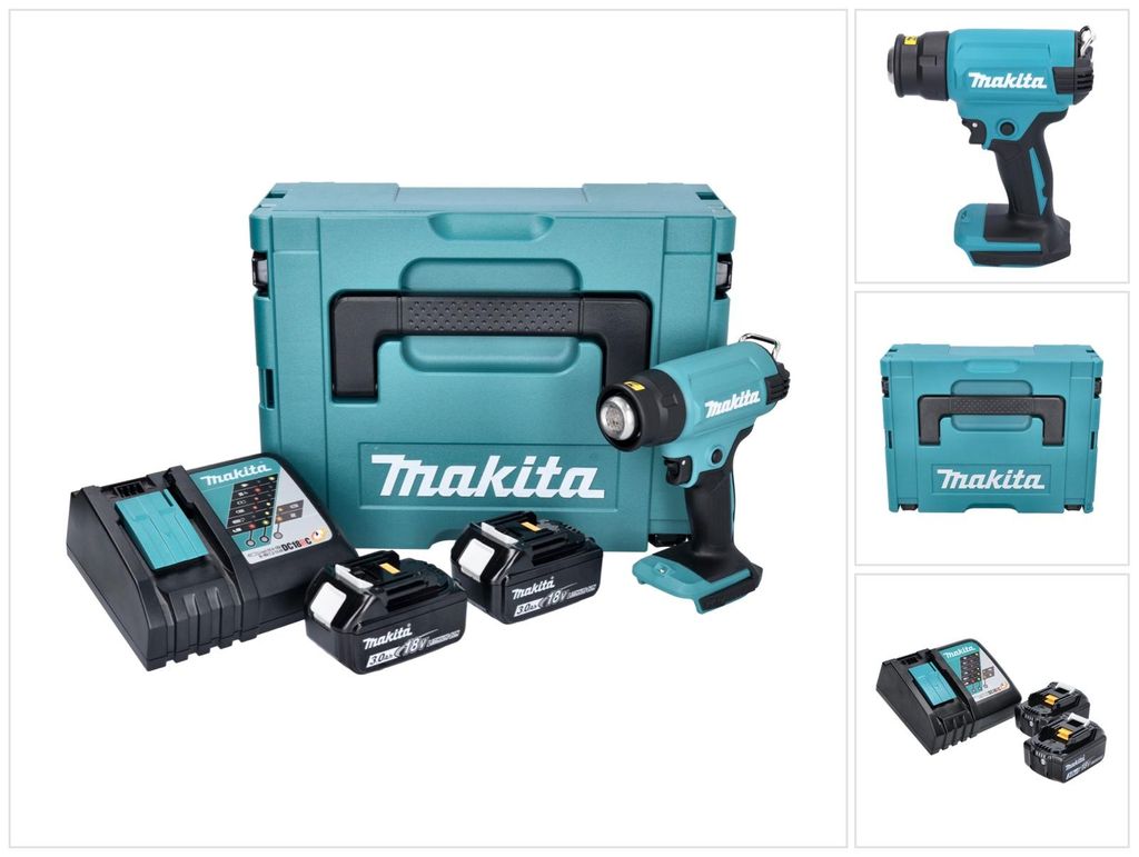 Makita DHG 180 RFJ Pistola ad aria calda a batteria 550 °C Immagine del prodotto 