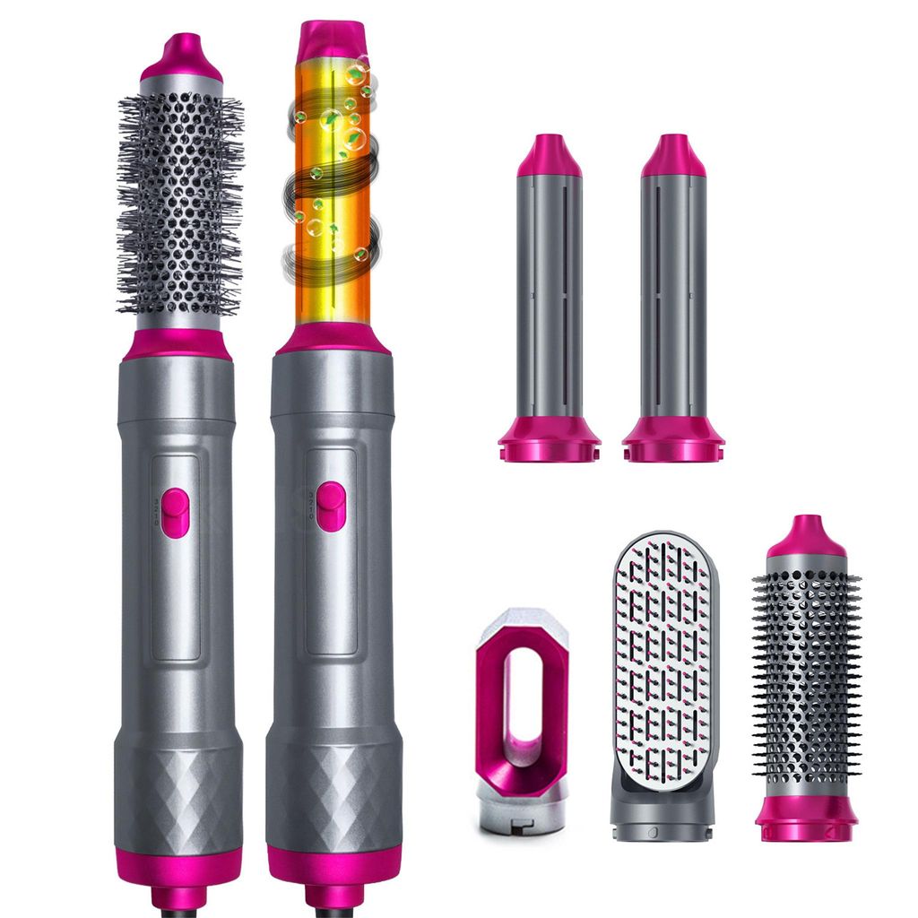 5 in 1 Heißluft-Styler, Hochgeschwindigkeits-Saugfunktion, Locken, Glätten, Aushärten, Salon-Effekt, Haartrockner