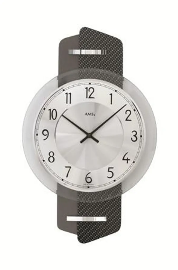 Horloge murale pour salon ou bureau AMS 9404 - Décoration quartz chic