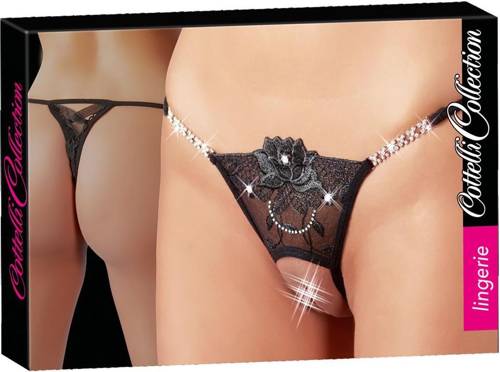 Cottelli LINGERIE - String Strass M/L Immagine del prodotto 