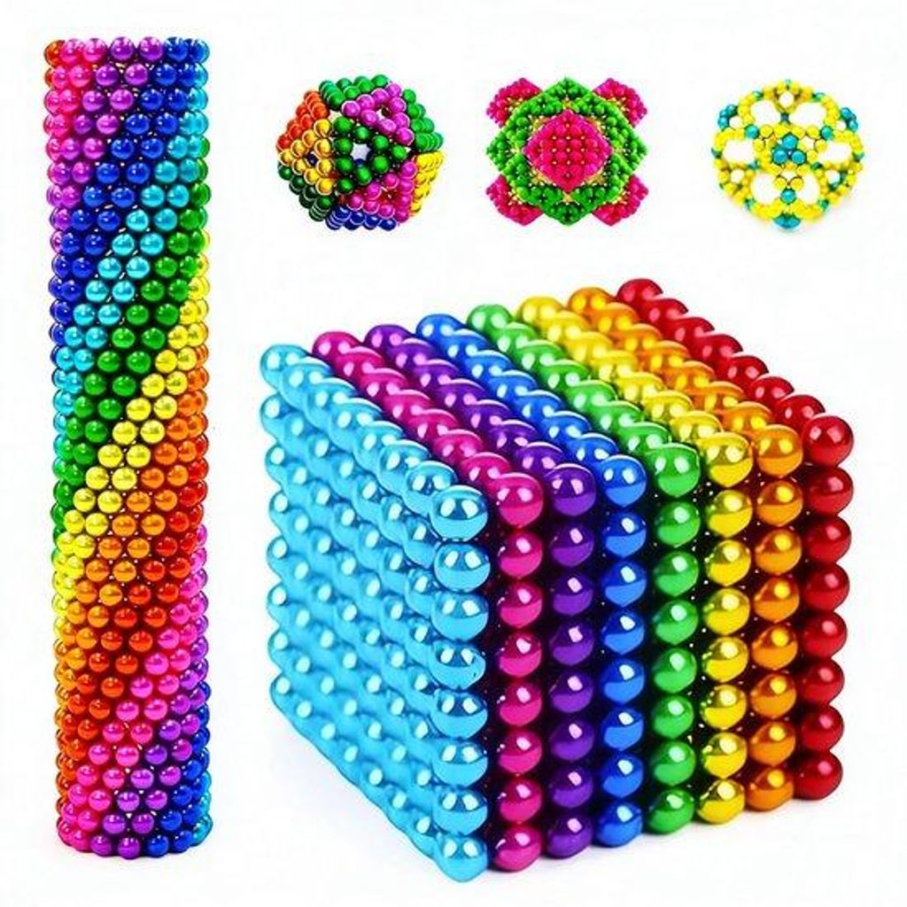 3 mm, 512-delige 3D-bouwsets – Magnetische bouwstenen voor Productafbeelding 
