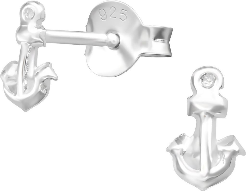 Ohrstecker Anker aus 925 Silber Damen