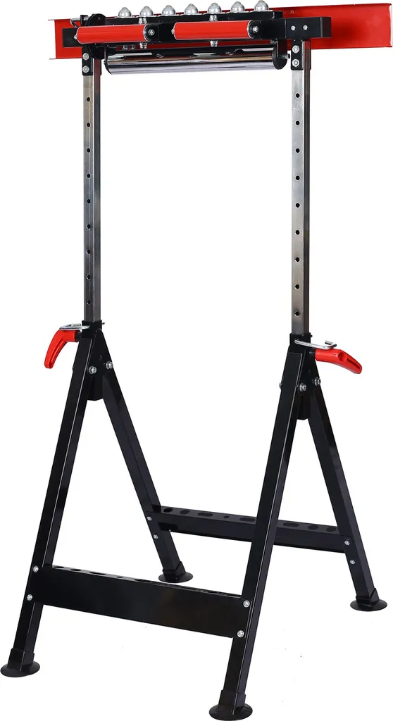 Support à rouleaux 4 en 1 pliable et réglable pour pièces de bois XL