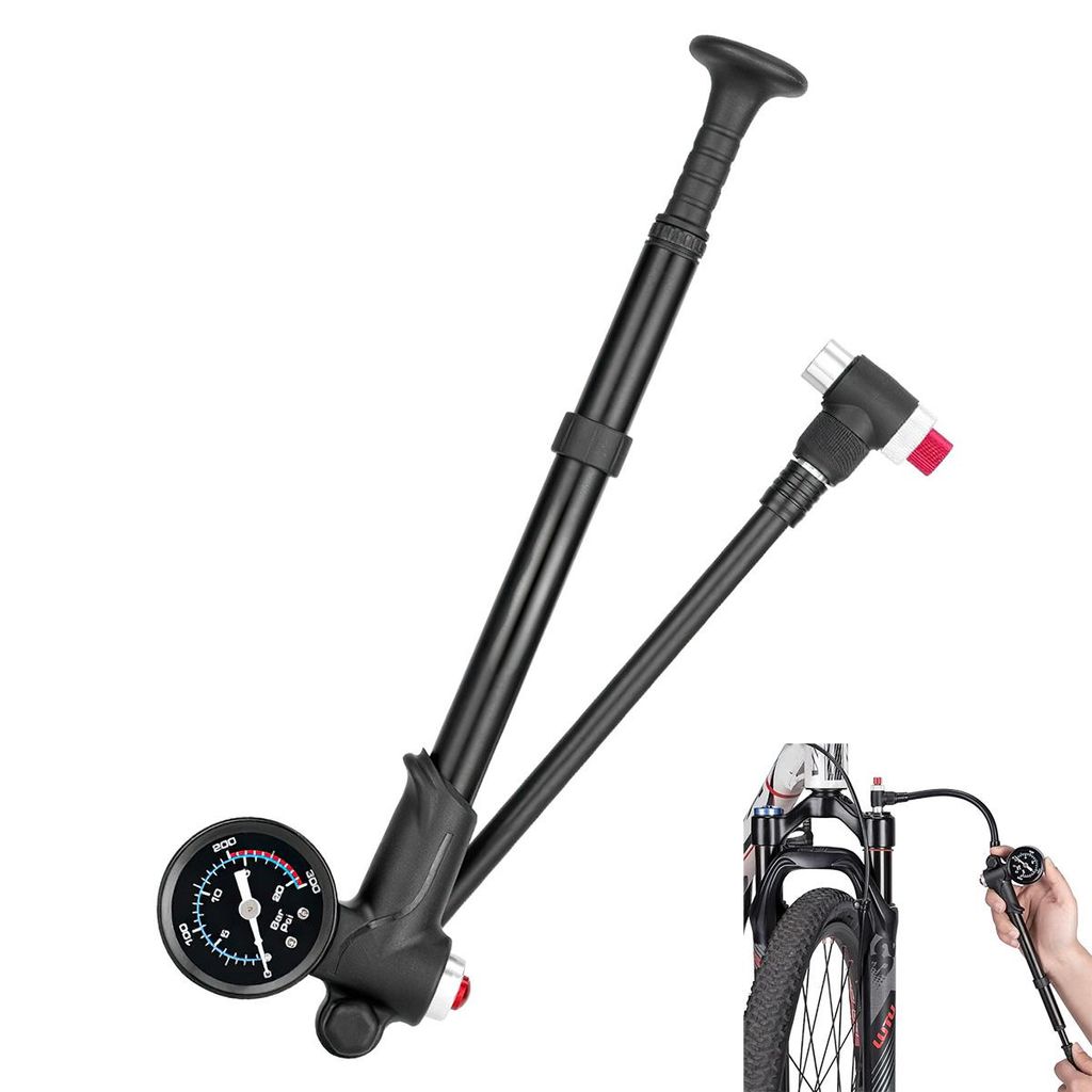 Fahrradpumpen, Hochdruck Dämpferpumpe (Max 300 PSI), 2 in1 Produktbild 