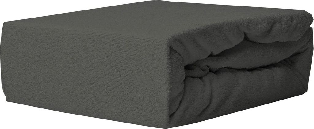 120x200 Graphit Frottee Spannbettlaken