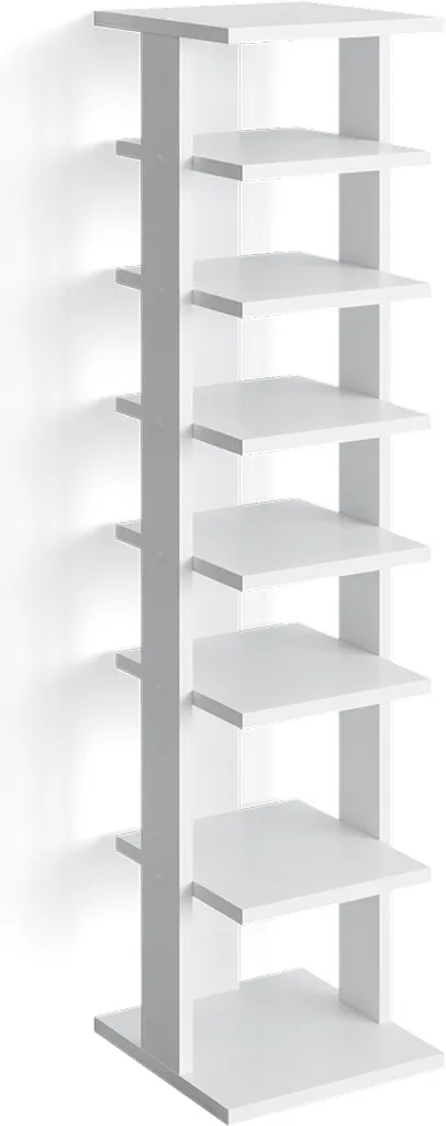 Meuble à chaussures slim Vicco Sara Blanc 110cm pour petit appartement