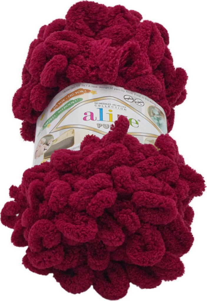 Příze PUFFY - 100g / 9 m - Bordová Obrázek produktu 