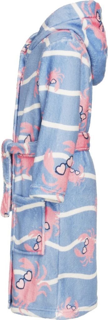 Bademantel Crab Junior Polyesterblau Größe 134/140 Produktbild 6