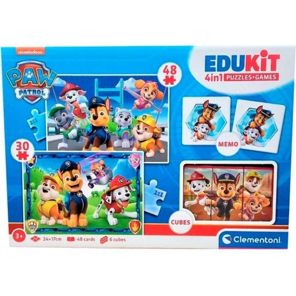 Clementoni Edukit 4 in 1 - Paw Patrol, Cartoons, 3 Jahr(e)