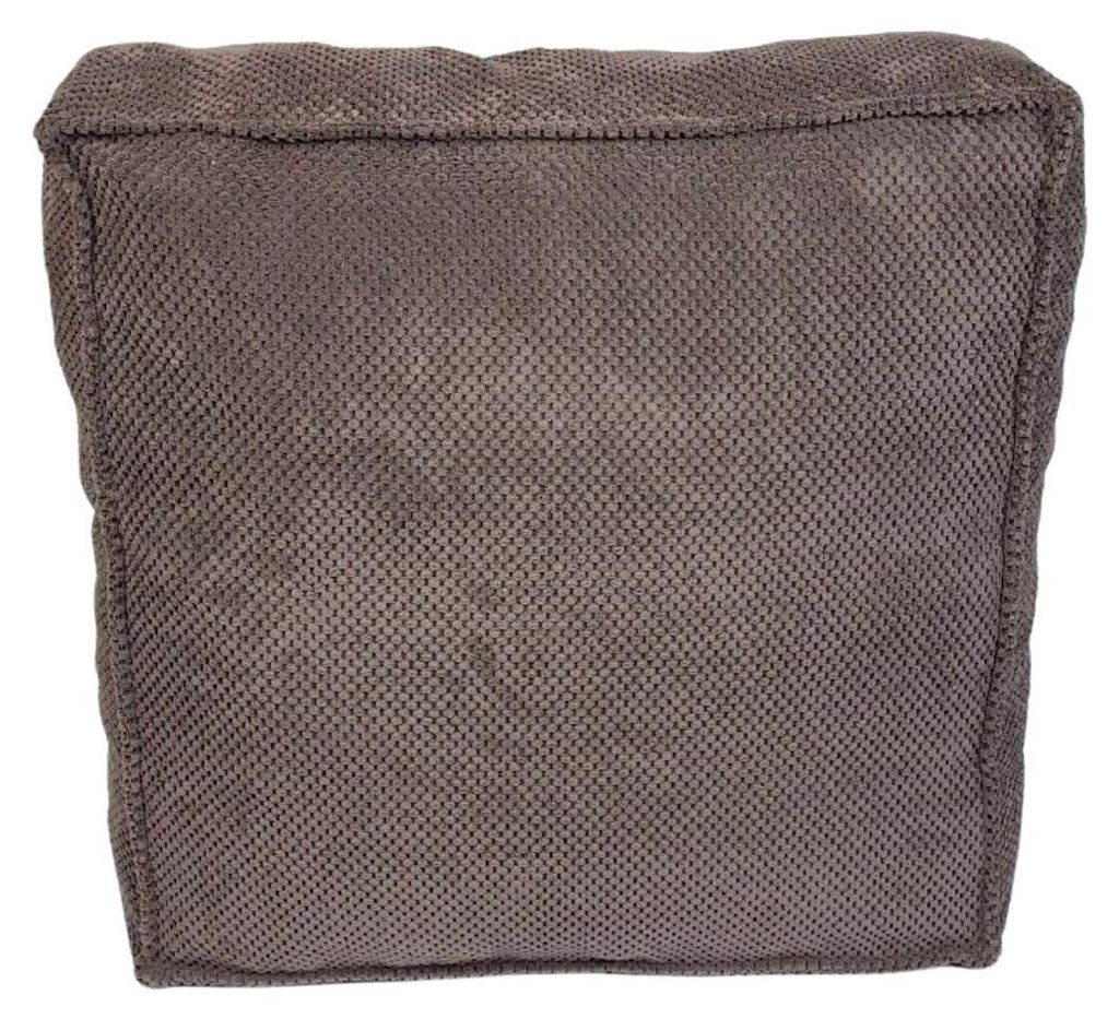 Zefir Dot großes Sitzkissen, brauner Samt, 60x60