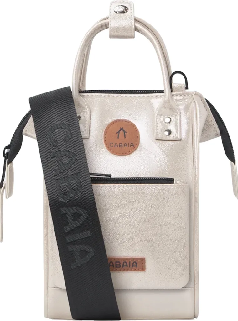 Petit Sac à Main Bandoulière Cabaia Honolulu Argenté pour Smartphone