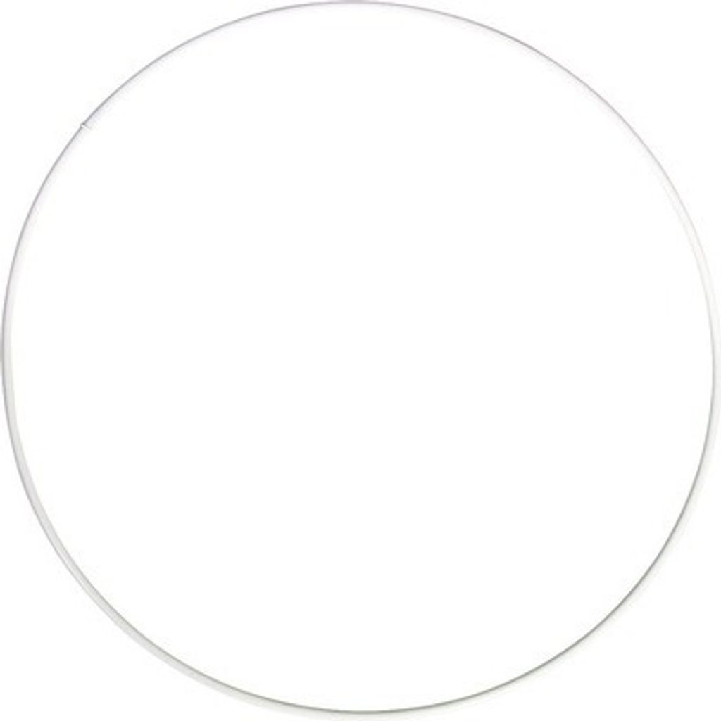 Metallringe, beschichtet, weiß, 18cm