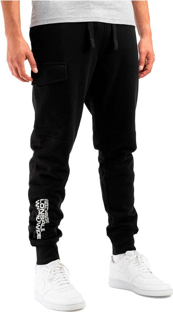 Herren Jogginghose normale Passform TWEEDMOUTH Black/White XXL Lonsdale