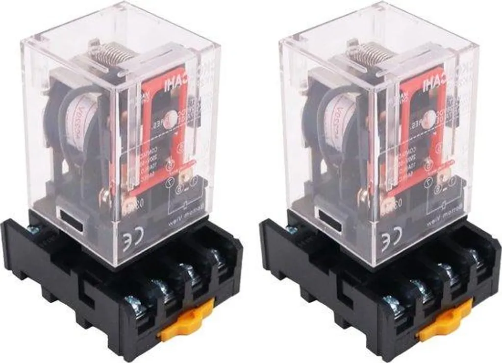 Relais de commande 220V AC 2 voies pour automatisme et domotique DPDT