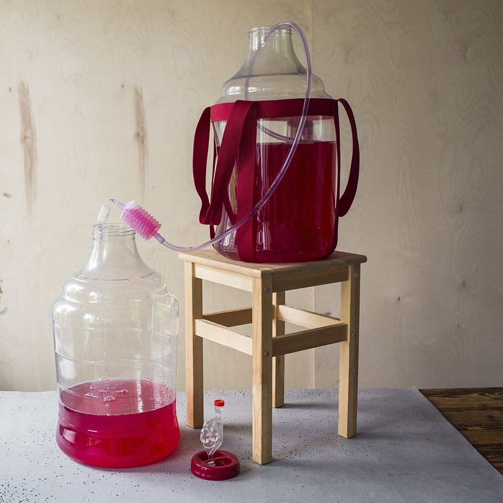 WEINBALLON mit ZUBEHÖR Gärballon Korbflasche BROWIN Wine Produktbild 12
