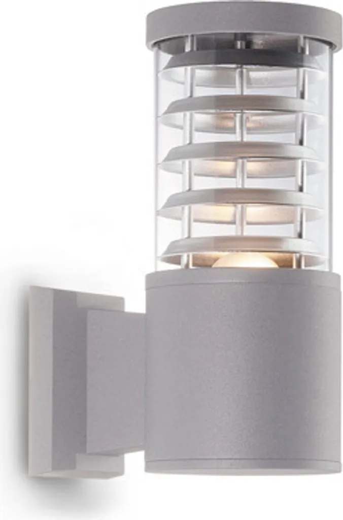 Applique Extérieure IP44 Design Cylindre Gris Ideal Lux Tronco AP1