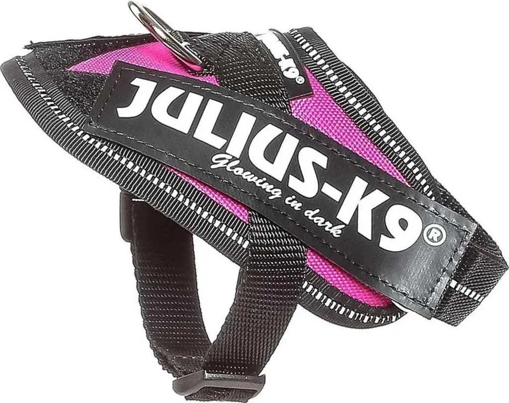 Harnais Anti-Traction Julius K9 Rose Baby 1 - Fini les Étranglements 29-36cm