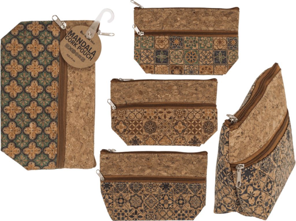 OOTB Tasche aus Kork Mandala mit Reissverschluss