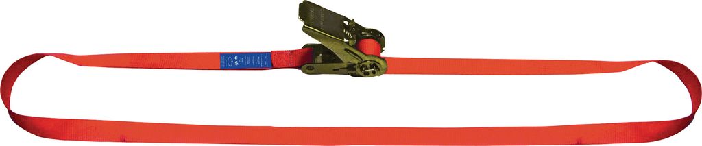 Dolezych Zurrgurt Länge 6m Breite 25mm mit Mini-Ratsche 1000kg / daN einteilig, blau - 16251000-6