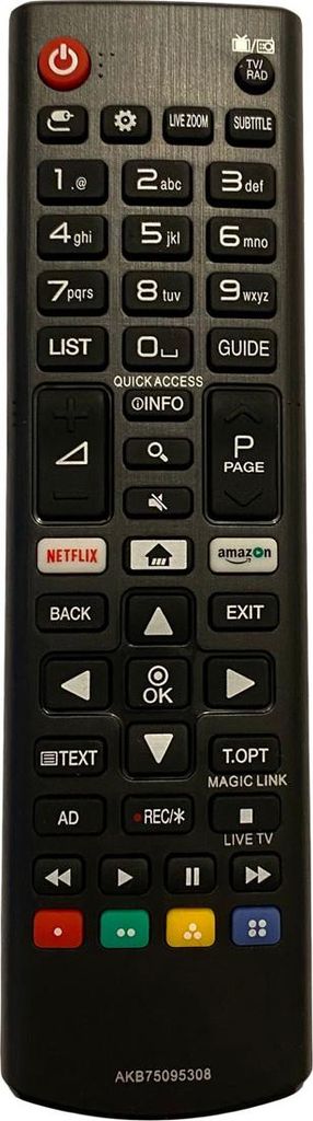 Ersatz TV Fernbedienung für LG 43UH6509 Fernseher