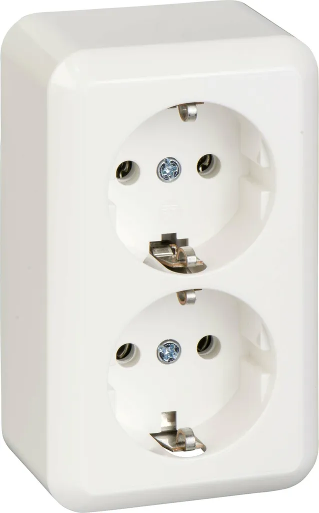 Douille double RW 395404 pour rénovation et installation en saillie
