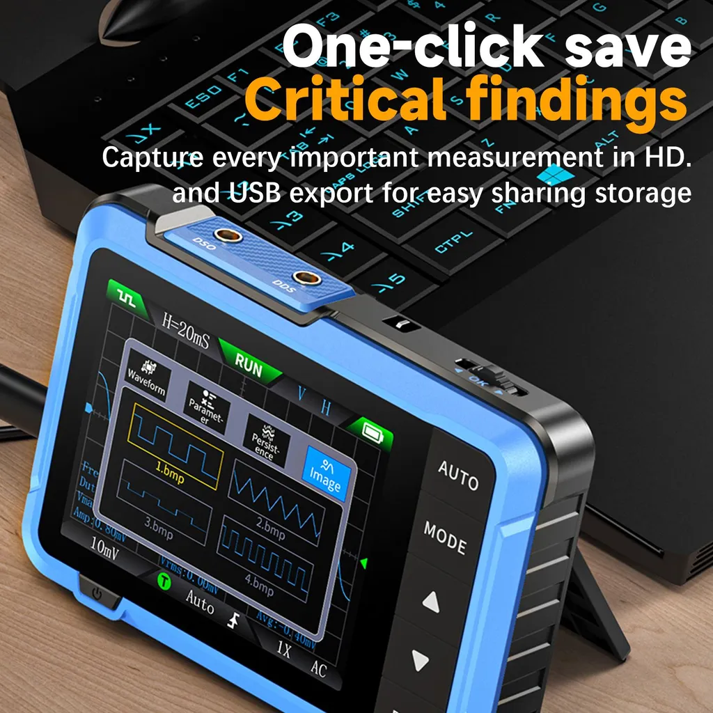 Multimètre oscilloscope 2 en 1 portable pour diagnostic électronique pro - 6