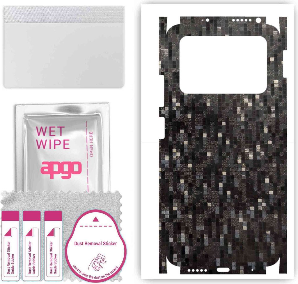 apgo Rückseite + Seiten Schutzfolie, Skin, kompatibel mit Xiaomi Poco M4 Pro, Hinten Displayschutzfolie aus Vinylfolie, kratzfest, einfache Montag...