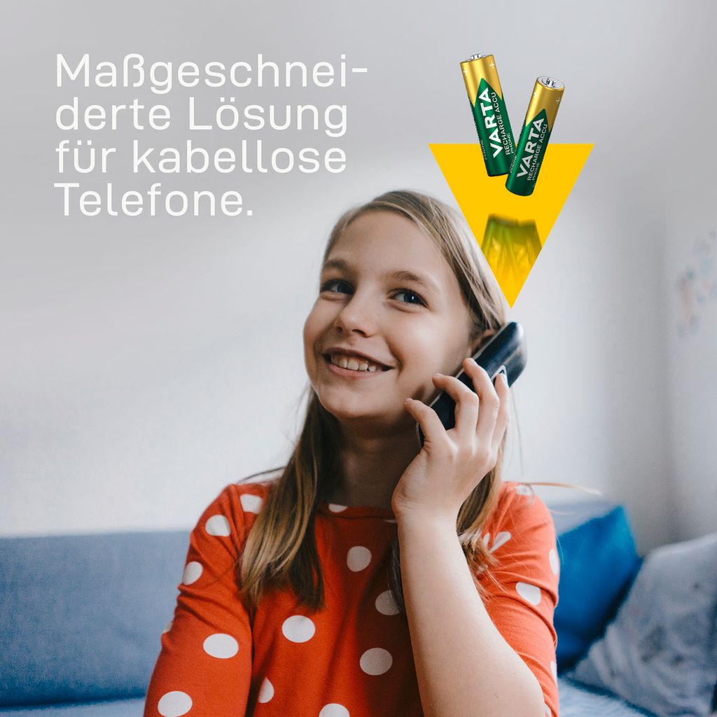 Varta RECHARGE telefónna batéria AAA HR03 800mAh 2ks. Obrázok produktu 20