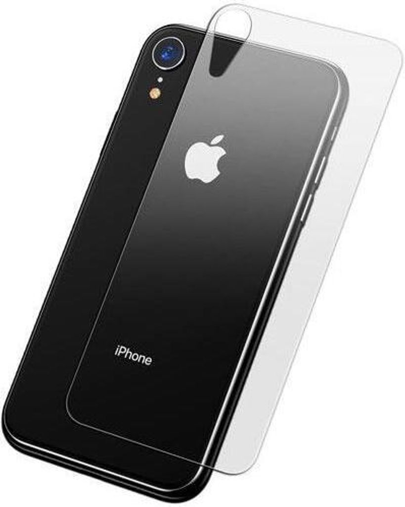 Baseus Full Rückgehäuse-Schutz aus gehärtetem Glas für iPhone XR