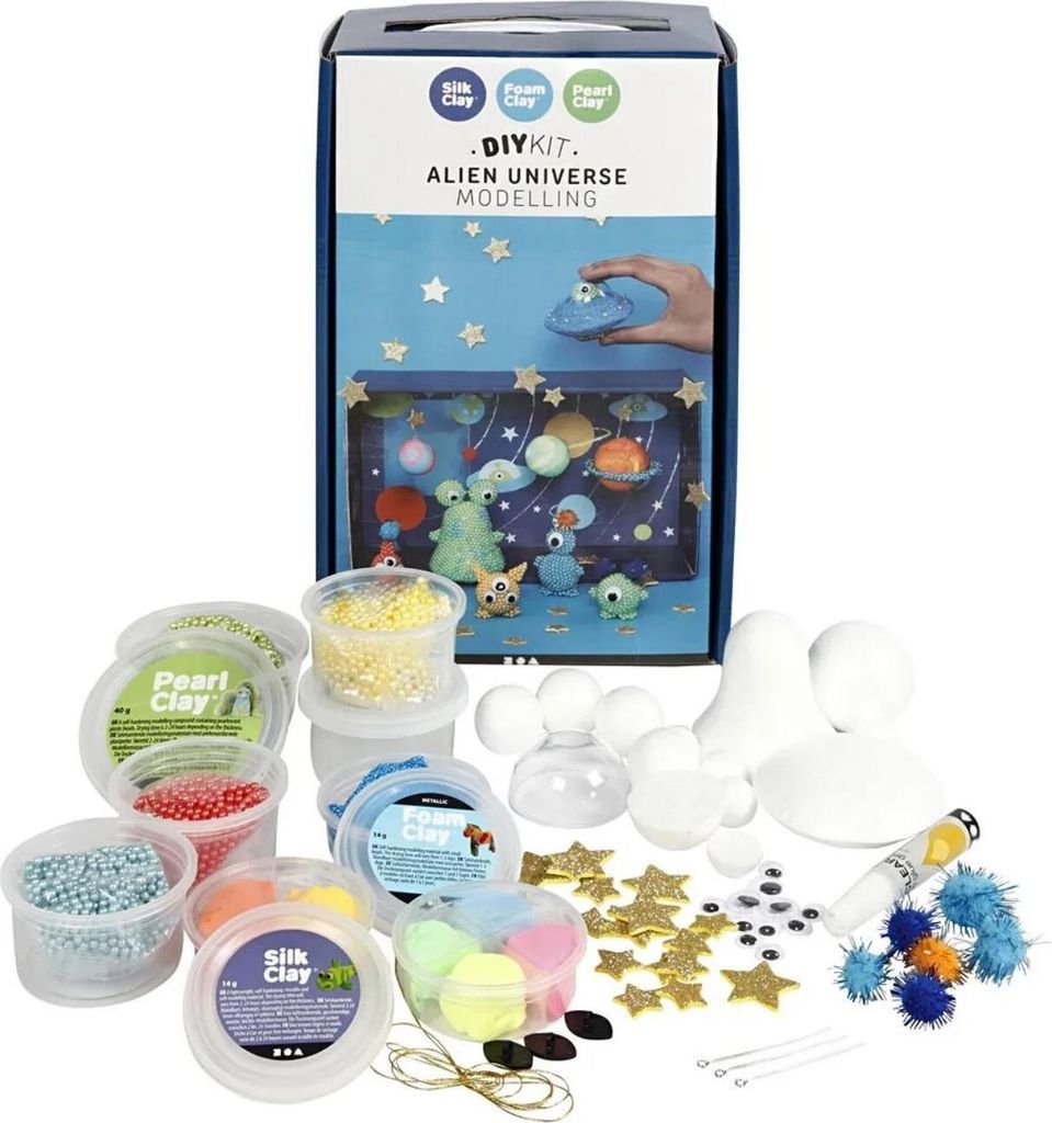 Creativ Company Knetset Alien Universe - DIY Bastelset für Kinder
