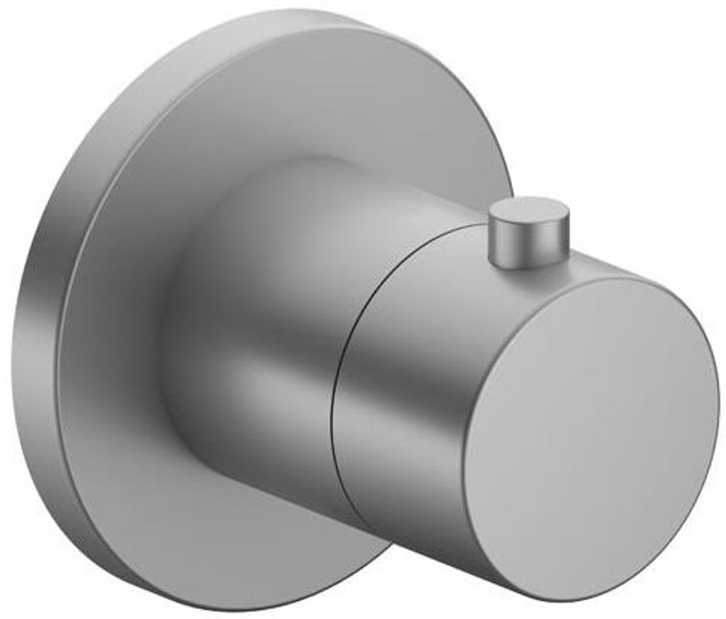 Keuco Thermostatarmatur IXMO DN 15, UP Rosette rund Aluminium-finish