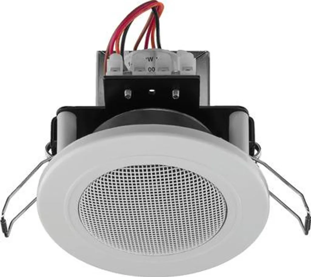 Haut-parleur de plafond Monacor EDL-82/WS blanc 100V haute sensibilité 92dB