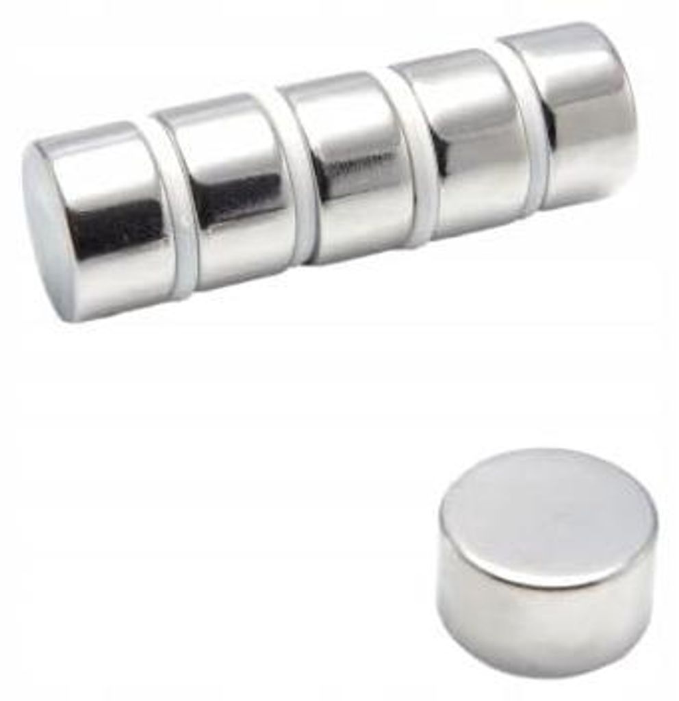 Neodym-Zylindermagnet MW 18x10 N38, 10er-Set Produktbild 