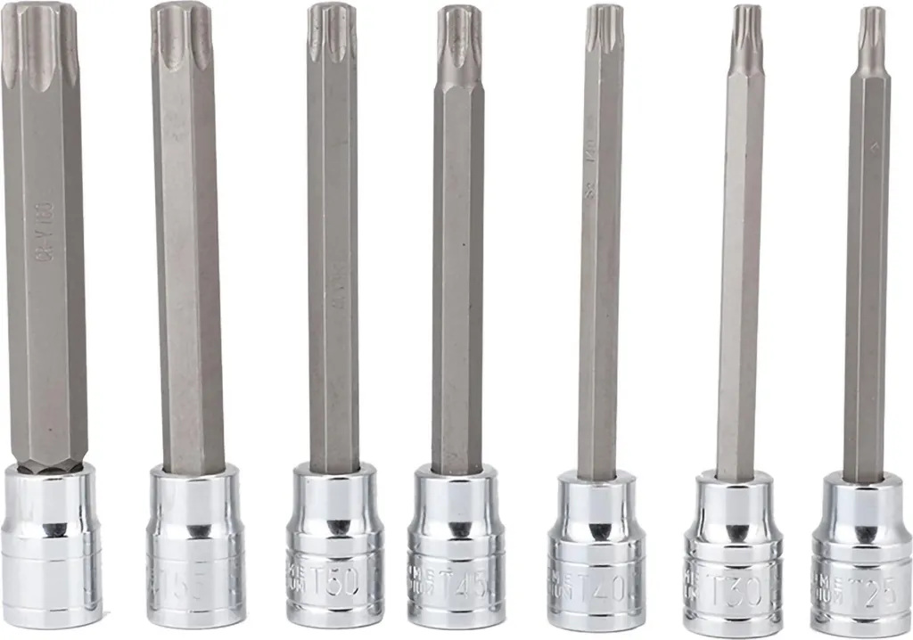 Coffret Douilles Torx pour Mécanique Auto et Accès Difficiles en 3/8"