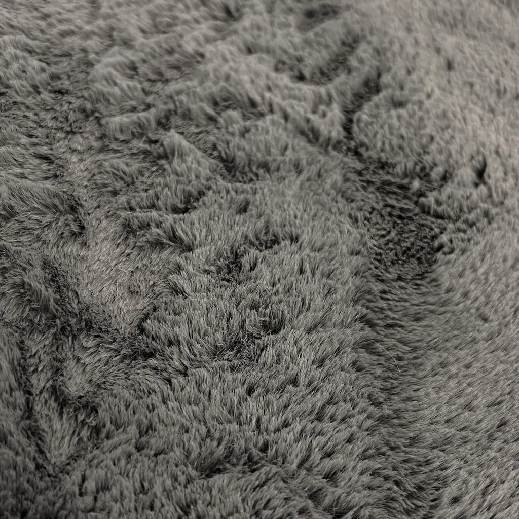 Tapis anthracite classique 117x160 cm - Texture douce et durable - 2