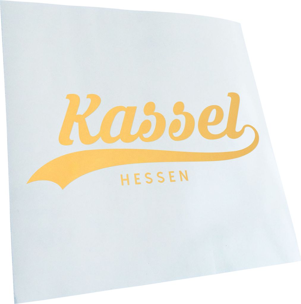 Kiwistar - Autoaufkleber - Kassel Hessen - Creme - 50x19cm - Aufkleber für Auto, Laptop, Fahrrad, LKW, Motorrad mehrfarbig JDM Decal Racing