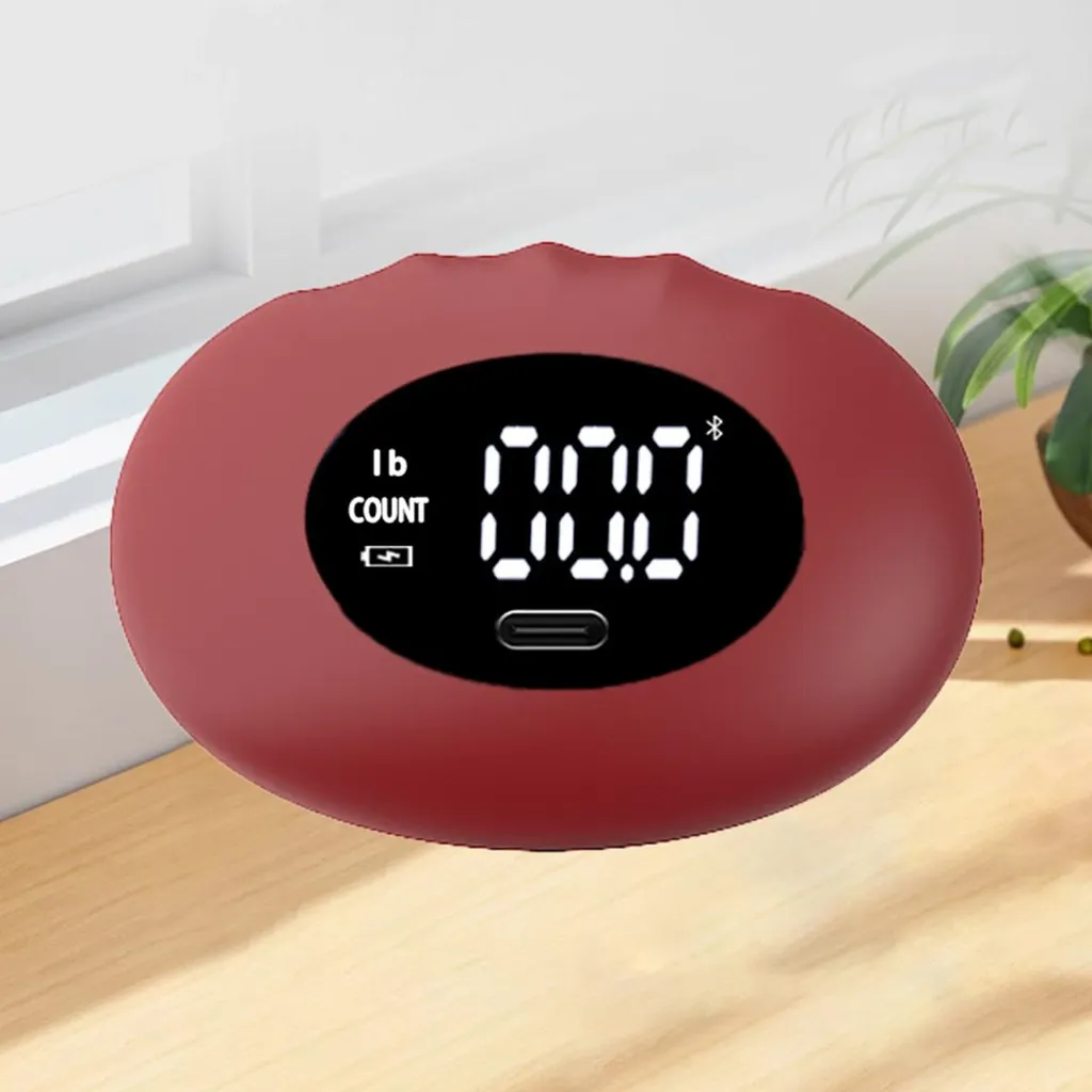 Dynamomètre Main Musculation et Rééducation 180kg Rechargeable Rouge - 4