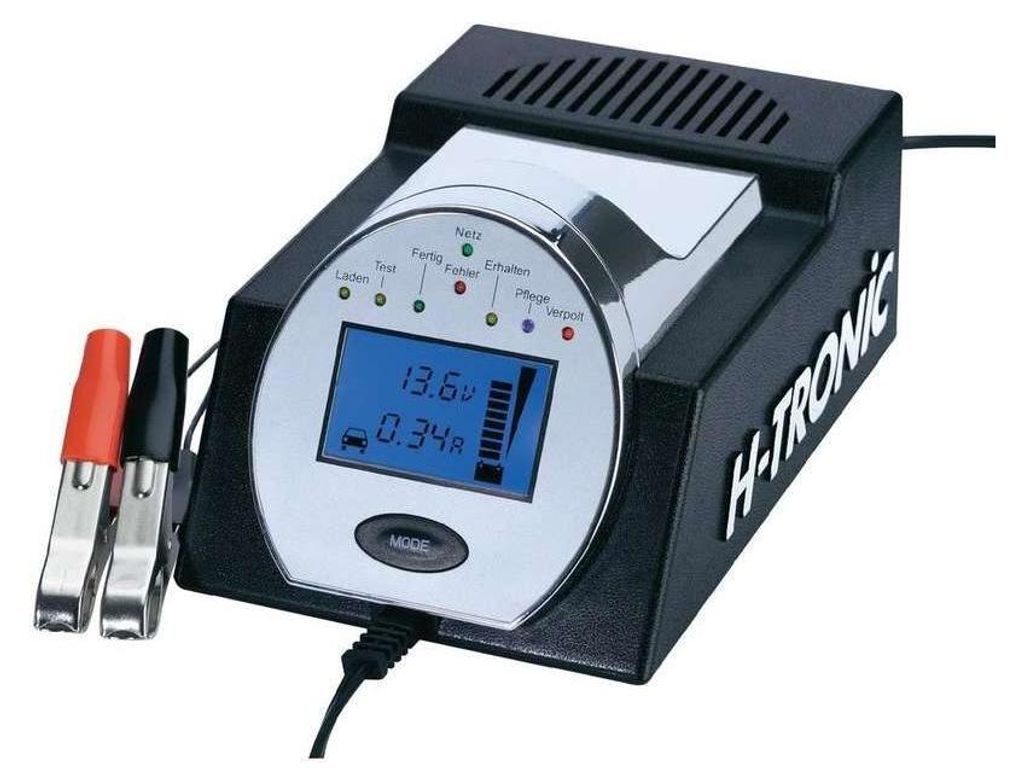 A car battery charger is shown against a white background.