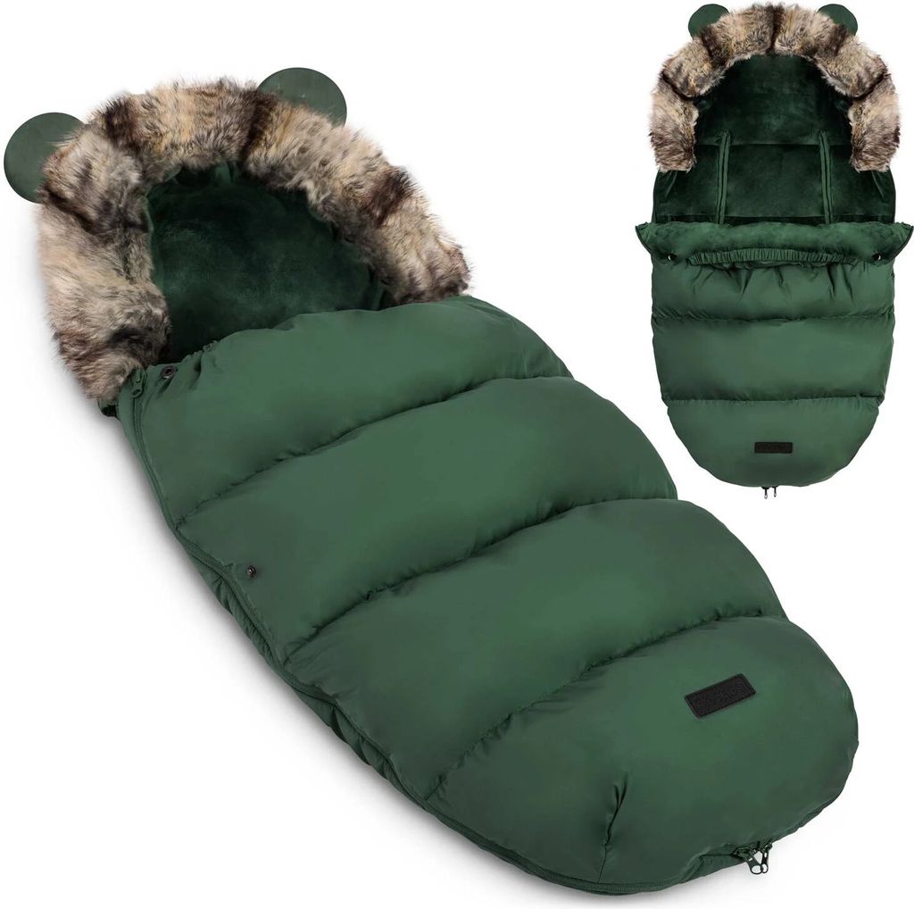 Elmi Ricokids Schlafsack für Kinderwagen und Schlitten – Khaki