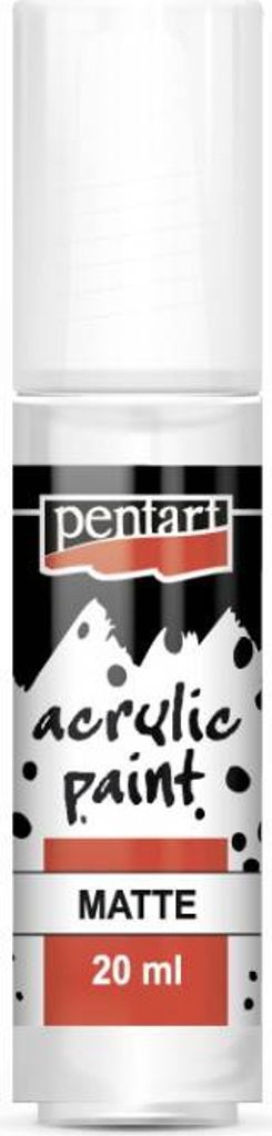 PENTART Acrylfarbe, matt, titanweiß, Decoupage Basteln 20 ml