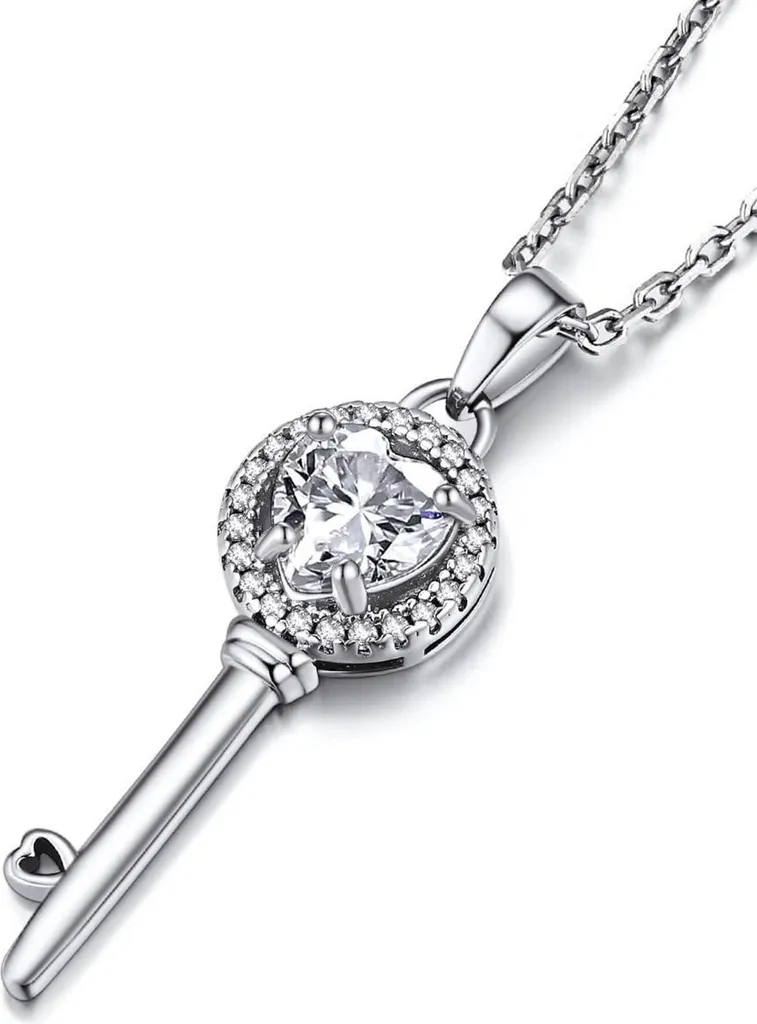 Collier Croix Moissanite 1,2 Carat en Argent 925 pour Homme et Femme
