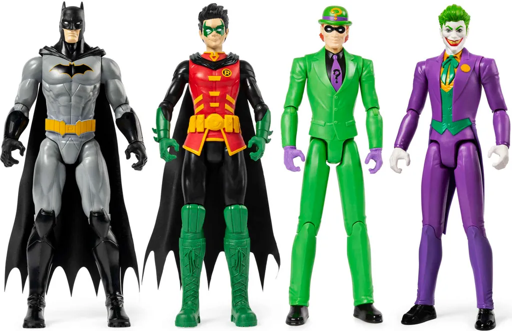 Lot de 4 Figurines Articulées DC Comics 30 cm Batman et ses Ennemis