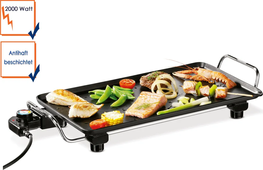 Plancha de Table Pro Princess 2000W - Cuisson Saine sans Huile